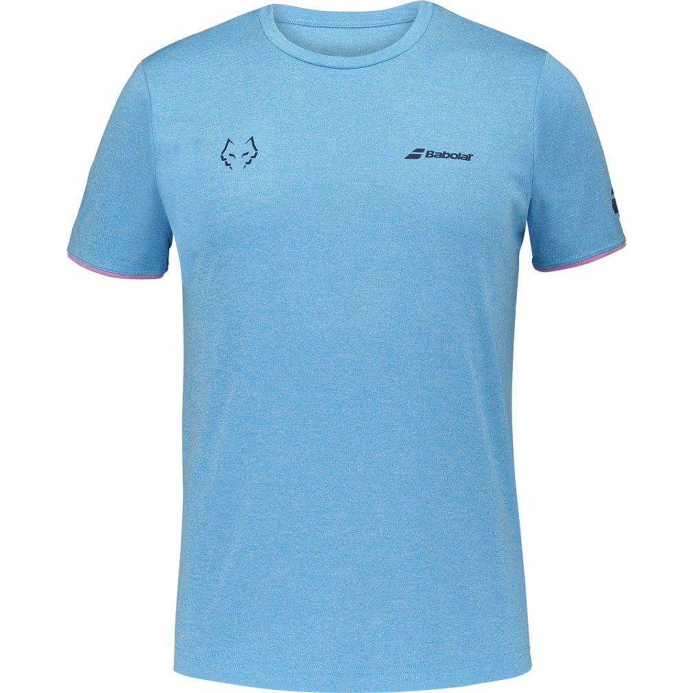 Polera Babolat Crew Neck Tee Juan Lebron Azul Claro