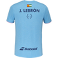 Polera Babolat Crew Neck Tee Juan Lebron Azul Claro