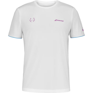Polera Babolat Crew Neck Tee Juan Lebron Blanca