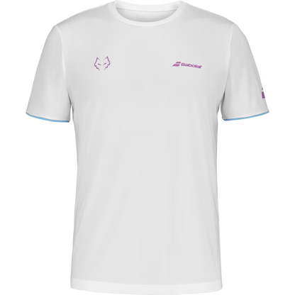 Polera Babolat Crew Neck Tee Juan Lebron Blanca