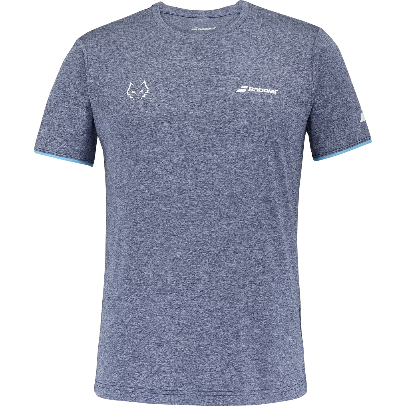 Polera Babolat Crew Neck Tee Juan Lebron Azul/Gris