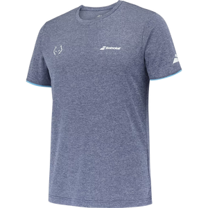 Polera Babolat Crew Neck Tee Juan Lebron Azul/Gris