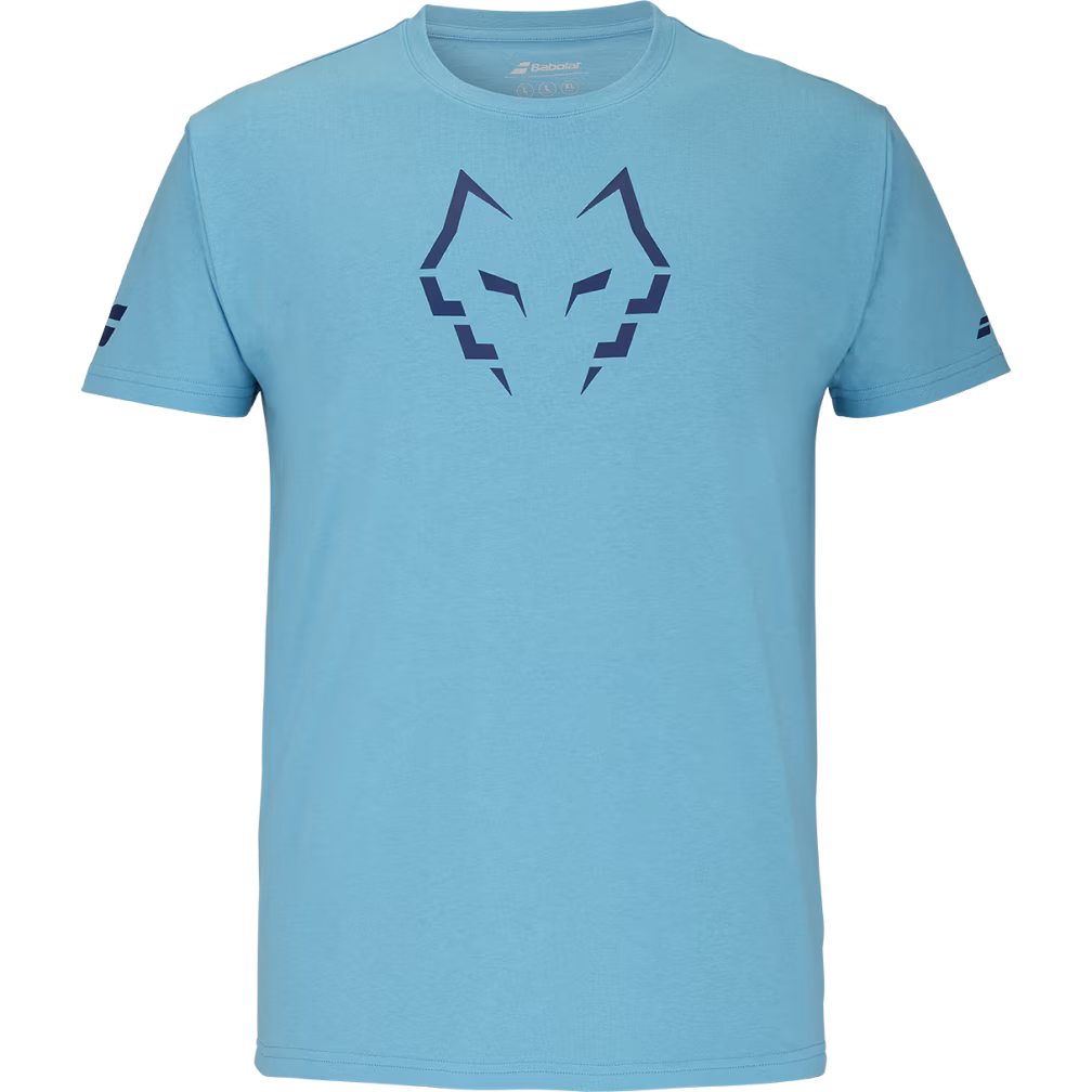 Polera Babolat Cotton Juan Lebron Azul Claro