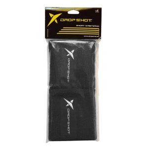 Muñequera Drop Shot Corta Gris Oscuro X2
