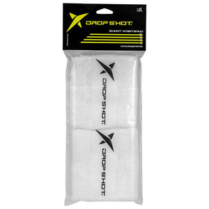Muñequera Drop Shot Corta Blanca X2