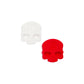 Antivibrador Prince Calavera Rojo/Blanco