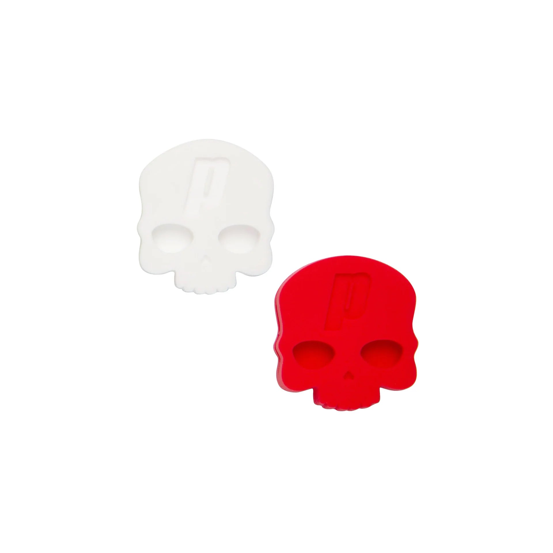 Antivibrador Prince Calavera Rojo/Blanco