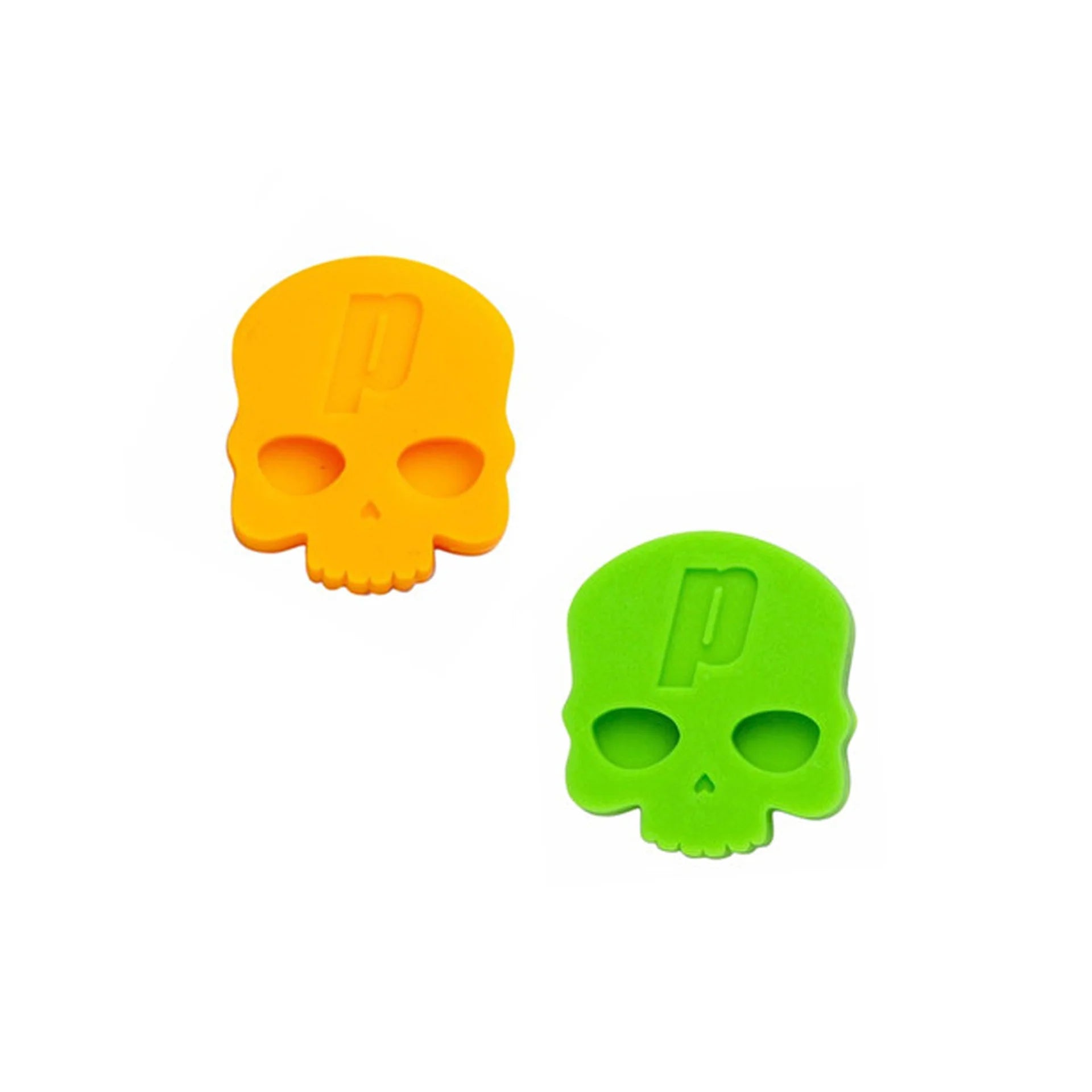 Antivibrador Prince Calavera Naranjo/Verde