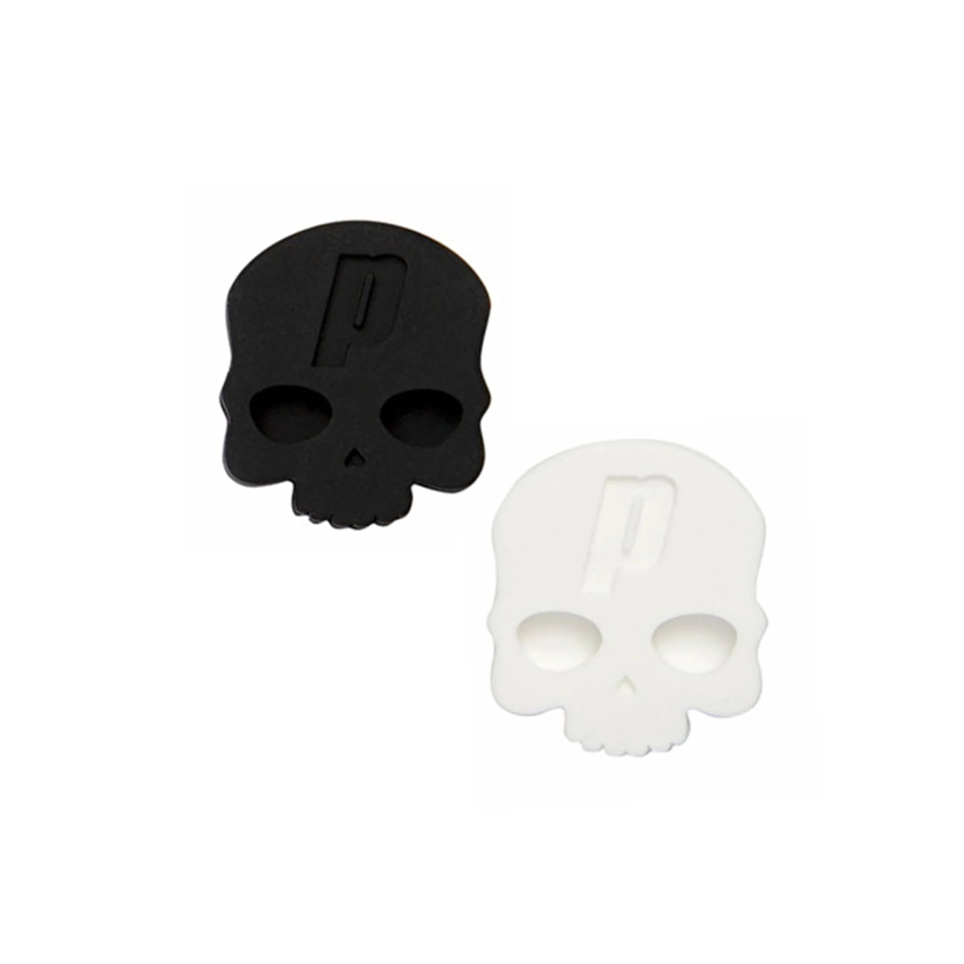 Antivibrador Prince Calavera Blanco/Negro