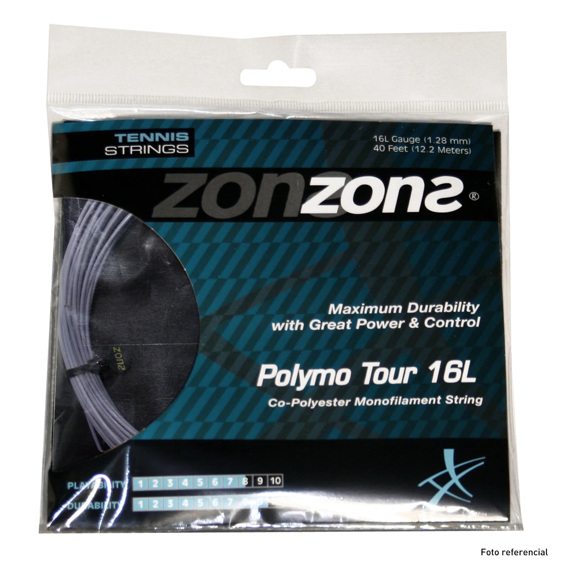 Cuerda Zons Polymo Tour Gris 1.28 - 12m