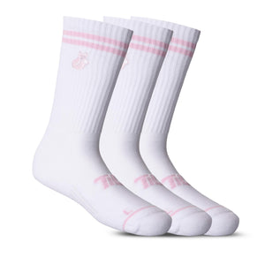 Calcetin Tilki Comfort Line Blanco/Rosa Pack X3