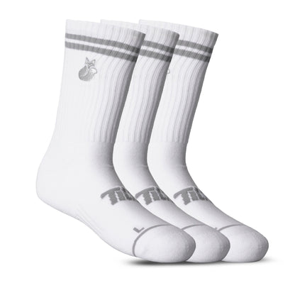Calcetin Tilki Comfort Line Blanco/Gris Pack X3