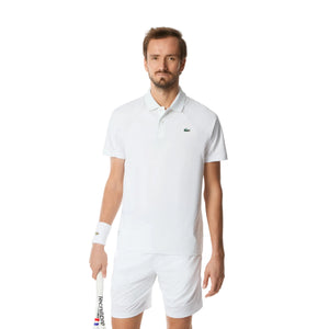 Polera Lacoste Polo Daniil Medvedev Ultra Dry Blanca