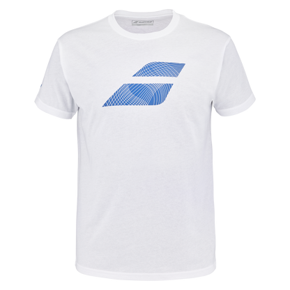 Polera Babolat Exercise Big Flag Tee Blanca