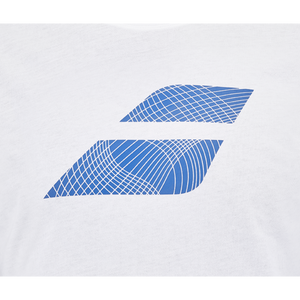 Polera Babolat Exercise Big Flag Tee Blanca