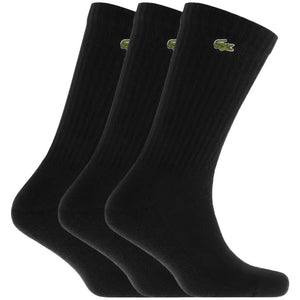Calcetin Lacoste Sport Negro X3
