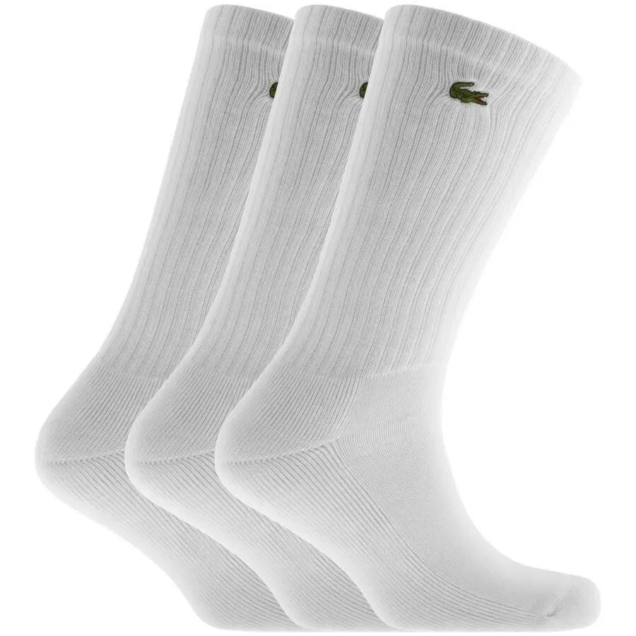 Calcetin Lacoste Sport Blanco X3