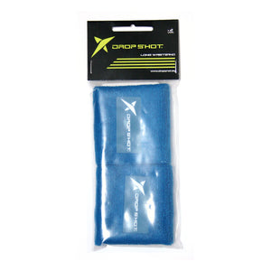 Muñequera Drop Shot Corta Azul X2