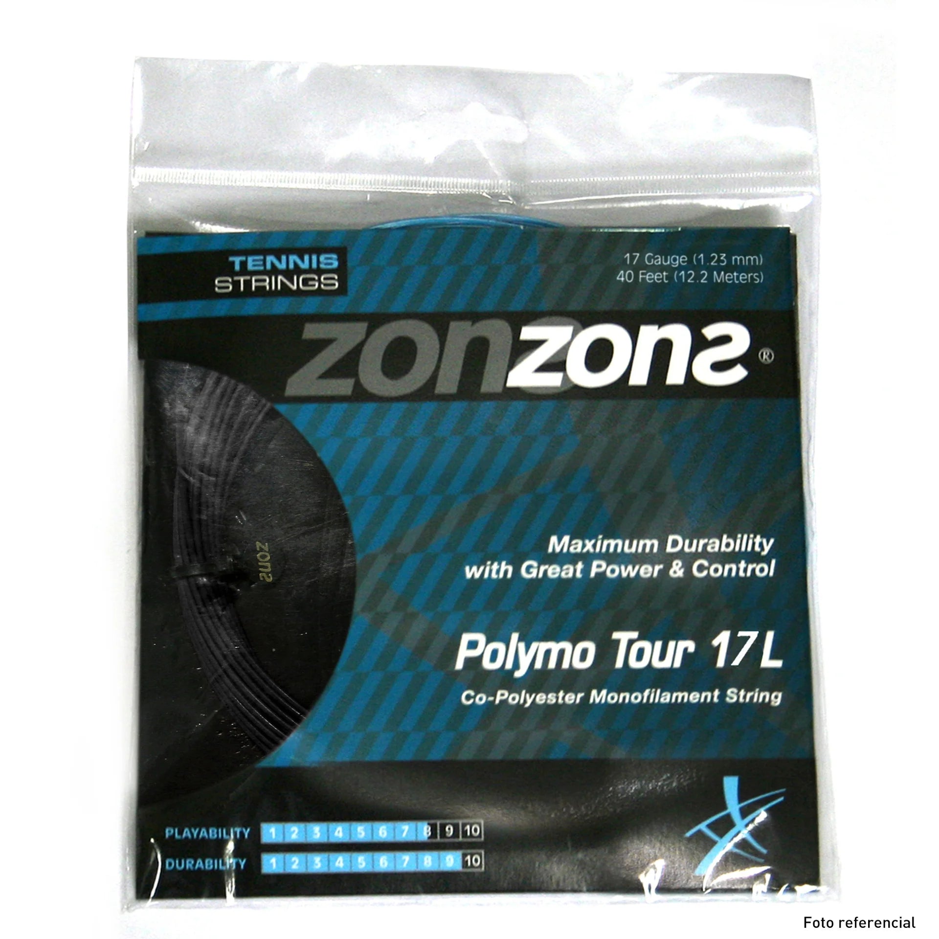 Cuerda Zons Polymo Tour Negra 1.23 - 12m