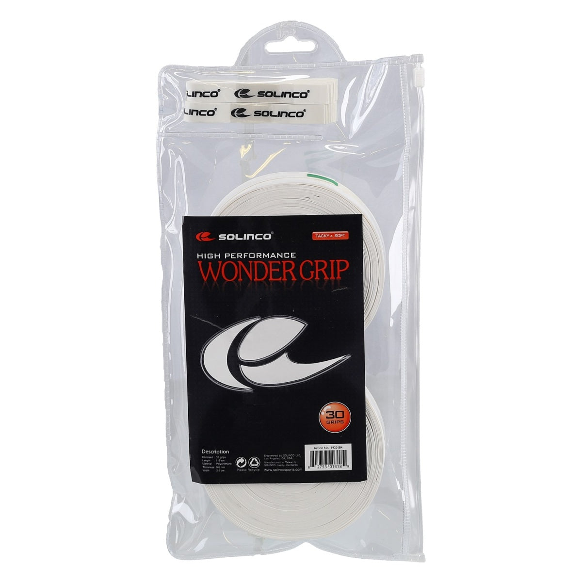 Overgrip Solinco Wonder Grip Blanco X30