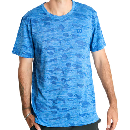 Polera Wilson Camuflaje Azul
