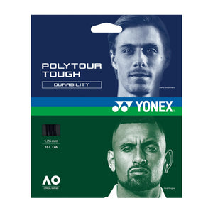 Cuerda Yonex Poly Tour Tough Negro 1.25 - 12m