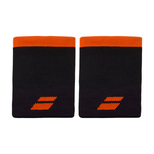 Muñequera Babolat Jumbo Negro/Naranjo X2