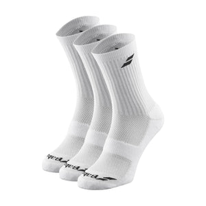 Calcetin Babolat Largo Blanco - 3 Pares