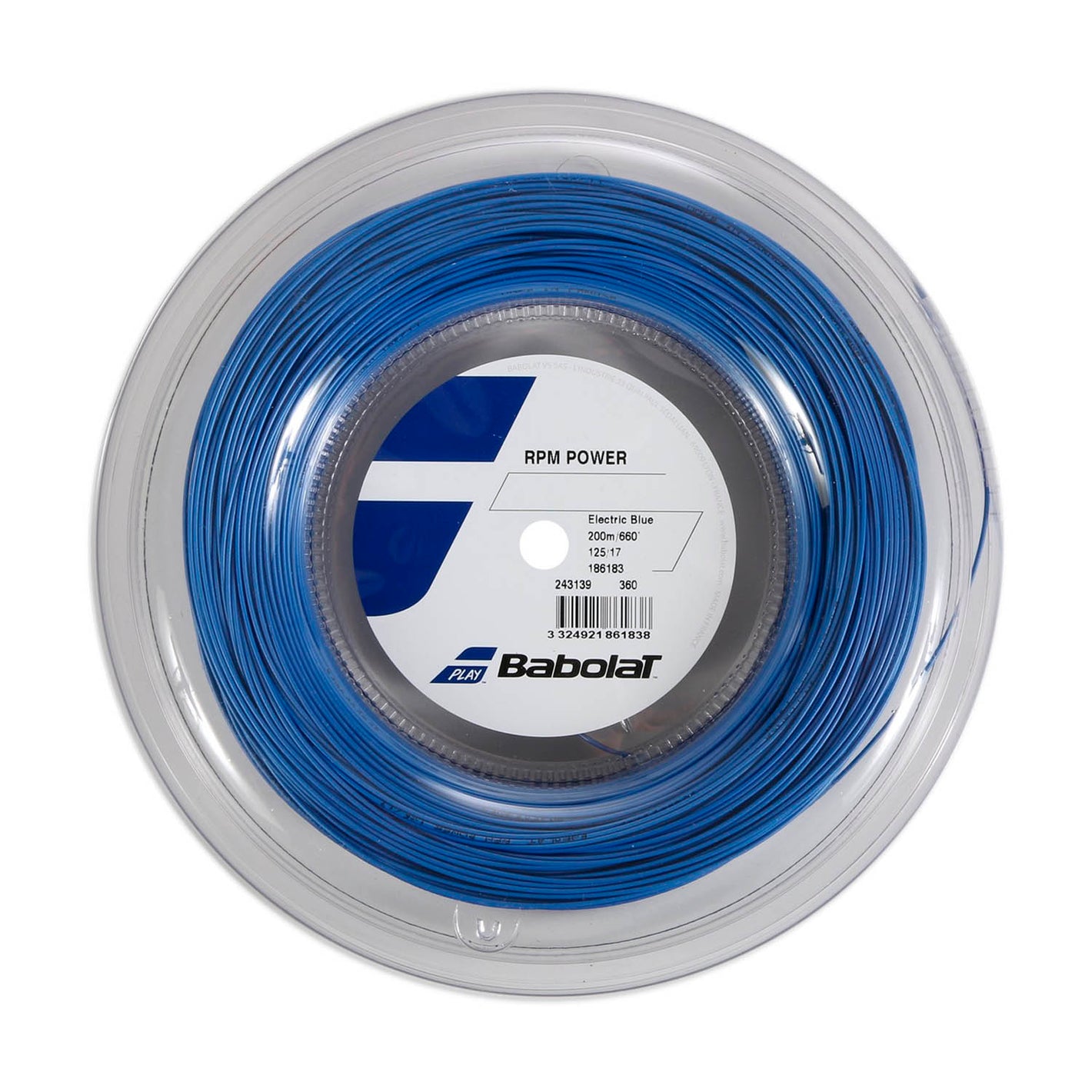 Rollo de Cuerda Babolat Rpm Power Azul 1.25 - 200m