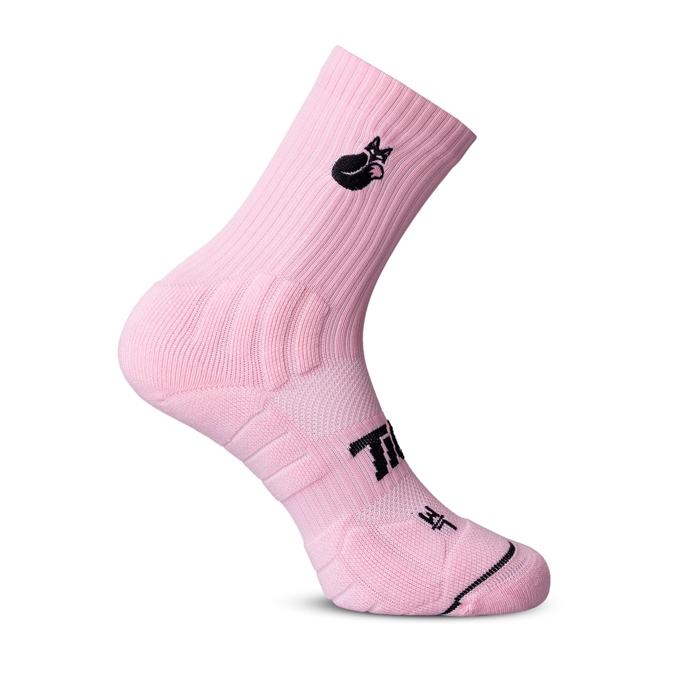 Calcetin Tilki Crew D4 Lehinde Rosa/Negro