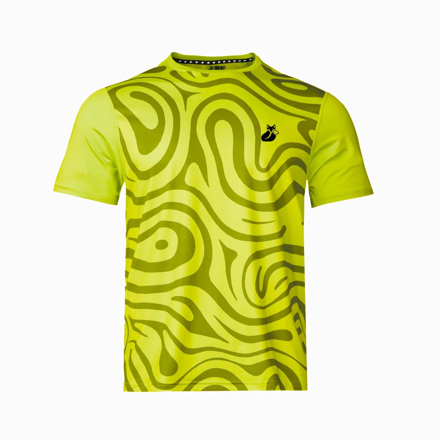 Polera Tilki Full Print Pro Lehinde Amarillo Fluor