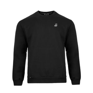Poleron Tilki Crew Neck Agir Lehinde Negro/Gris