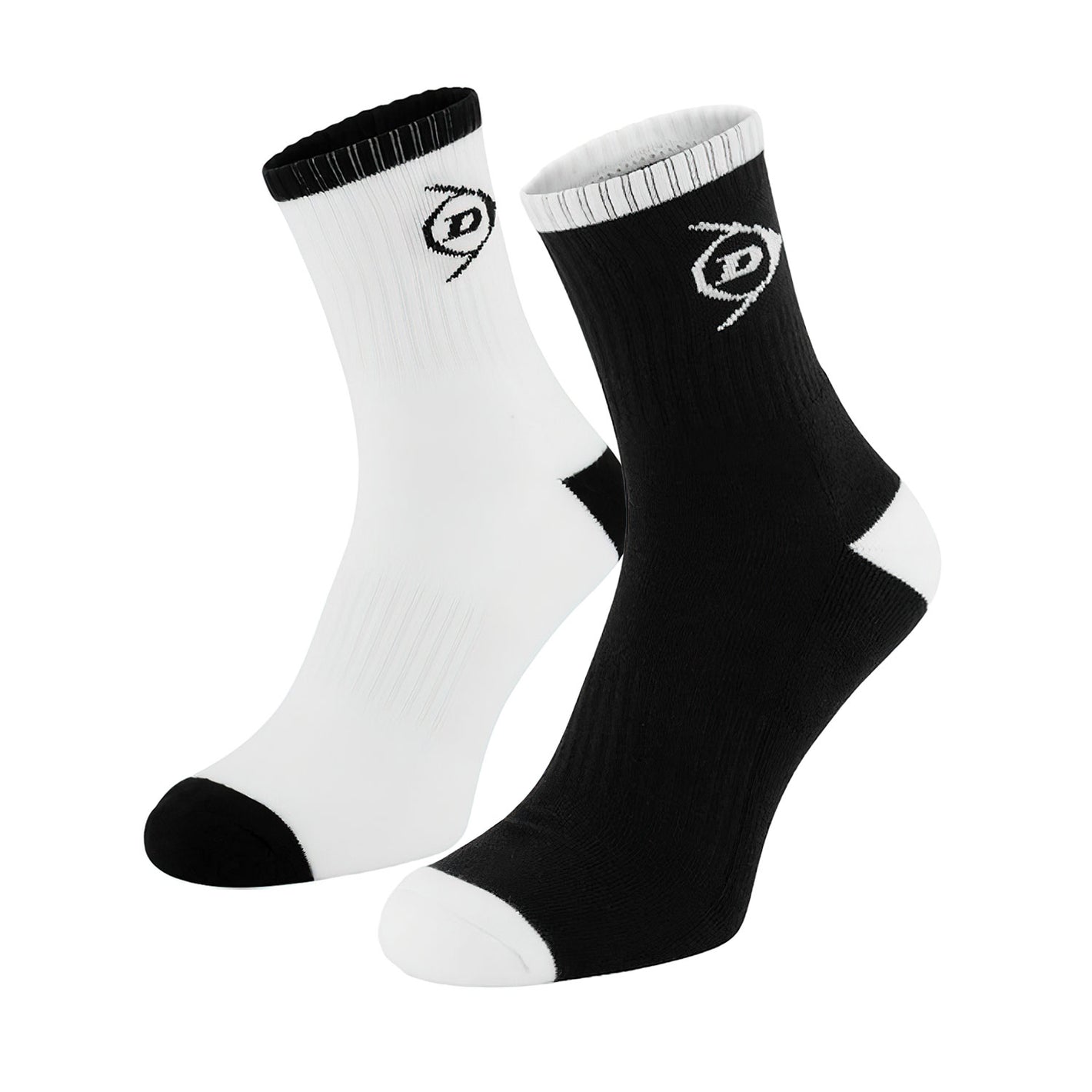Calcetin Dunlop Performance Negro/Blanco X2