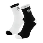 Calcetin Dunlop Performance Negro/Blanco X2
