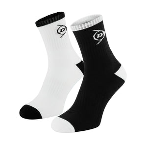 Calcetin Dunlop Performance Negro/Blanco X2