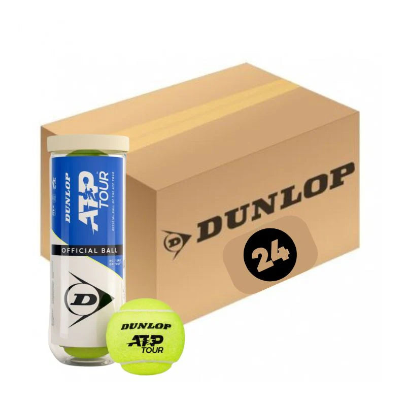 Caja de Pelotas de Tenis Dunlop ATP X3 - 24 Tarros
