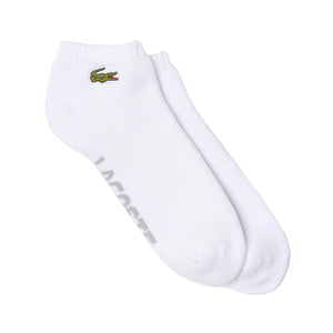 Calcetin Lacoste Sport Corto Blanco X2