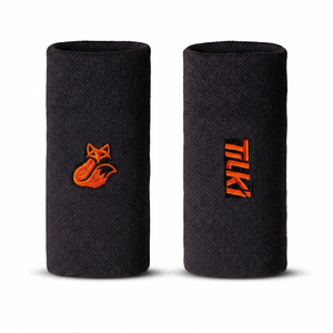 Muñequera Tilki Larga XL Terry Gris X2