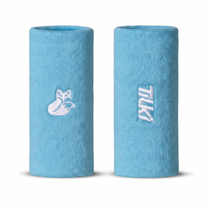 Muñequera Tilki Larga XL Terry Celeste X2