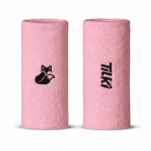 Muñequera Tilki Larga XL Terry Rosa X2