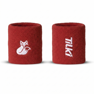Muñequera Tilki Corta Pro Terry Lehinde Roja X2