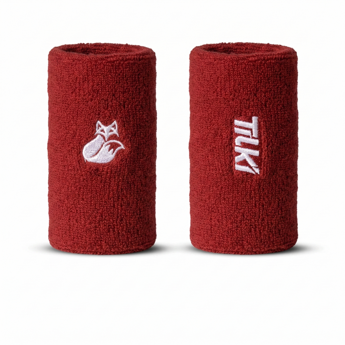 Muñequera Tilki Larga Terry Lehinde Roja X2
