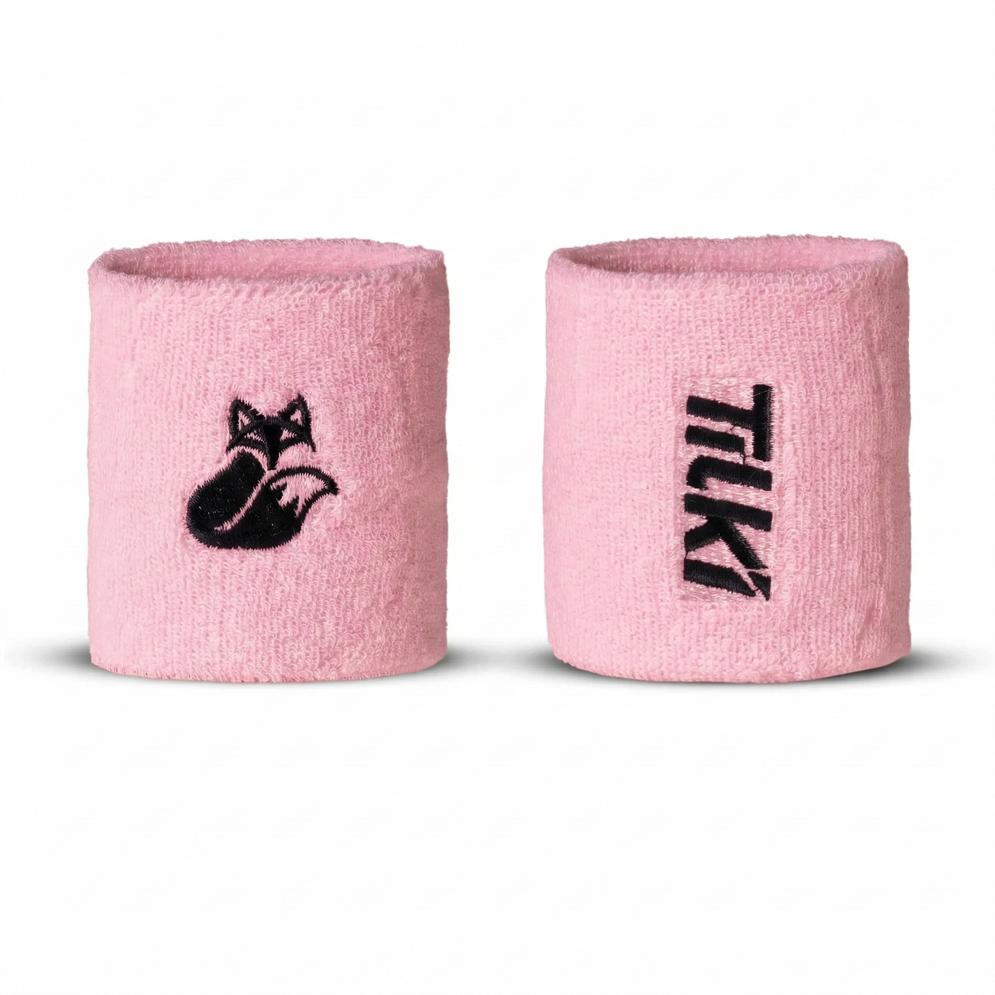 Muñequera Tilki Corta Terry Lehinde Rosa X2