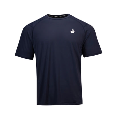 Polera Tilki Mix/Mesh Pro Lehinde Azul/Blanco