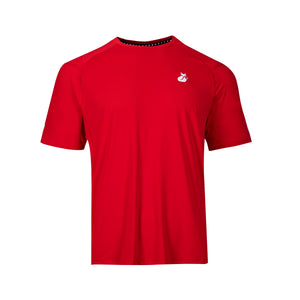 Polera Tilki Mix/Mesh Pro Lehinde Rojo/Blanco