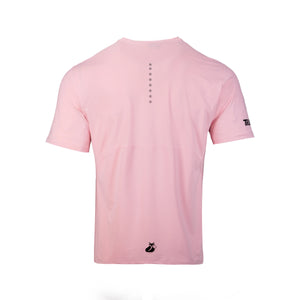 Polera Tilki Mix/Mesh Pro Lehinde Rosa/Negro