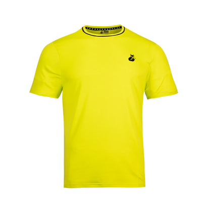 Polera Tilki Mesh Lehinde Amarillo Fluor/Negro
