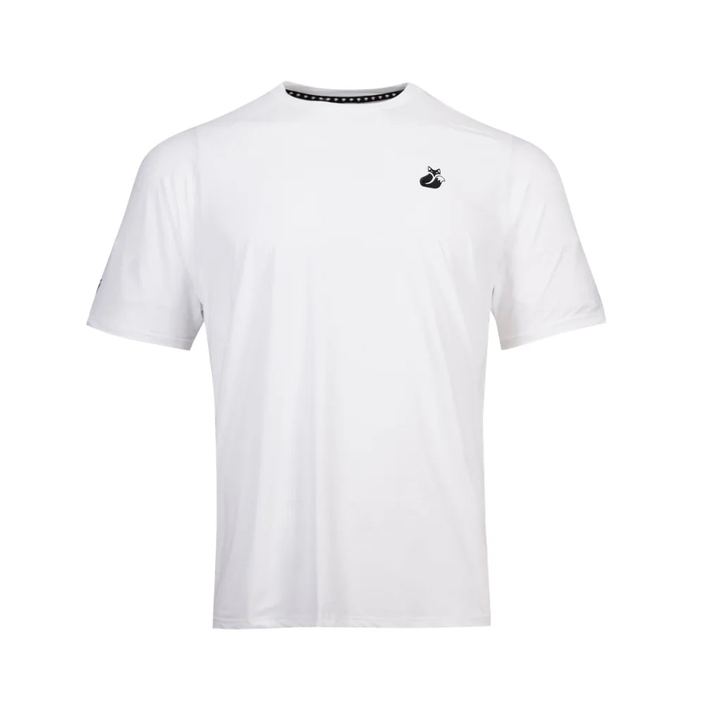 Polera Tilki Mix/Mesh Pro Lehinde Blanco/Negro