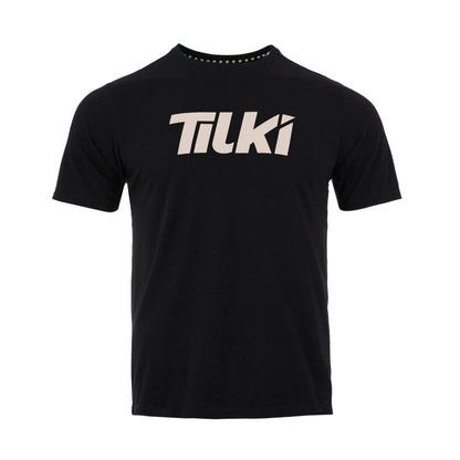 Polera Tilki Cotton Big Logo Tilki Negro/Beige