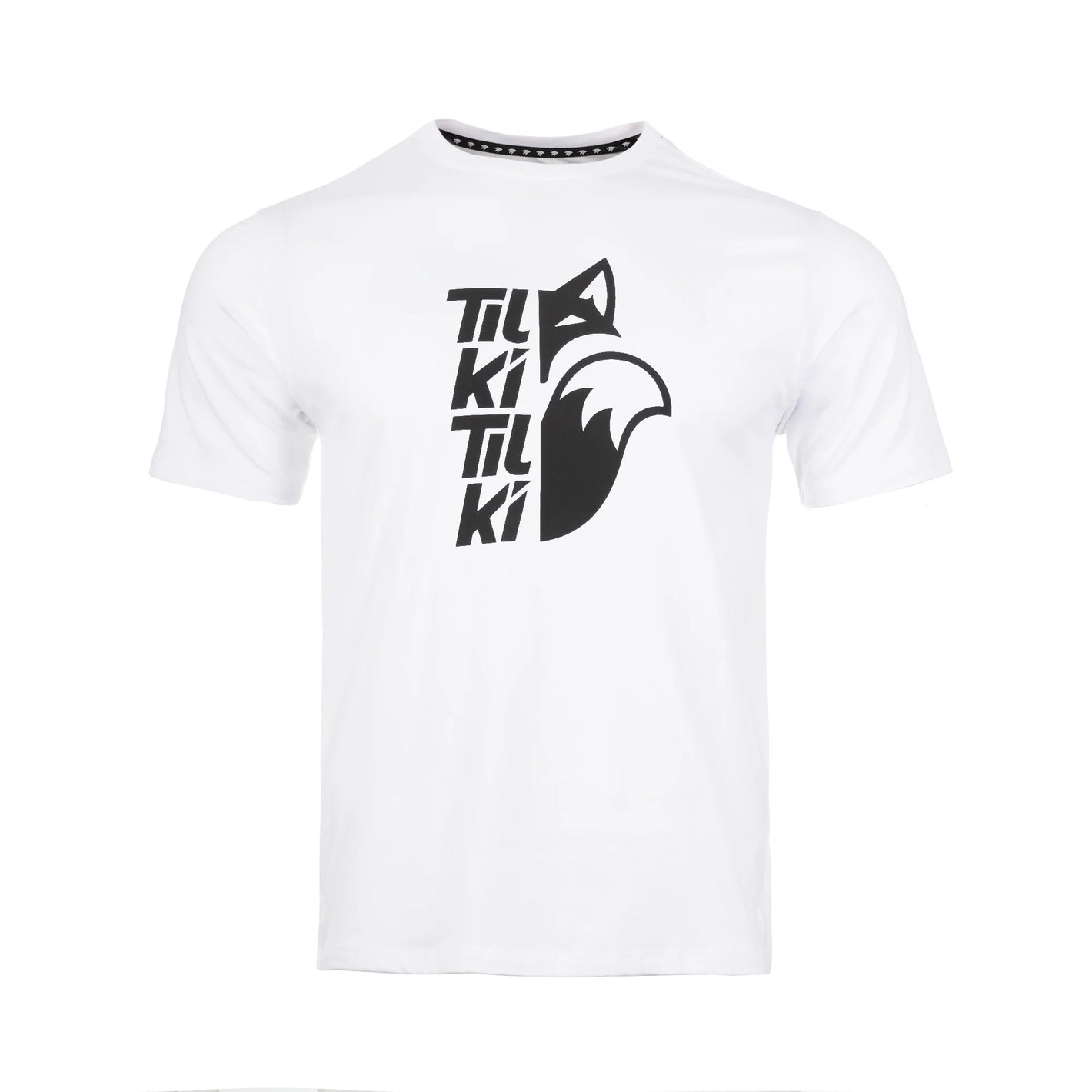 Polera Tilki Cotton Mix Big Logo Blanca/Negra
